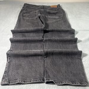 Y2K 2000s Levis Premium Loose Baggy Jeans Womena 30x28 Black Relaxed Ribcage VTG